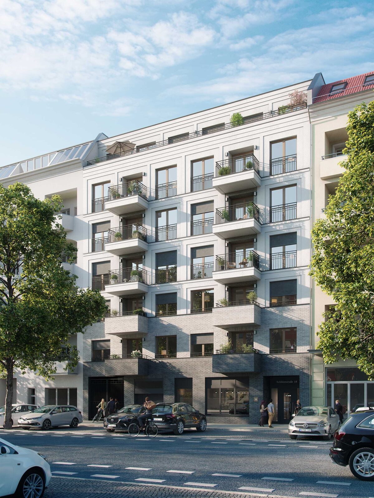 Wohnungsbau, TGA, Technische Gebäudeausrüstung, Schlüterstraße, Berlin, Bau, Planung, Bauüberwachung